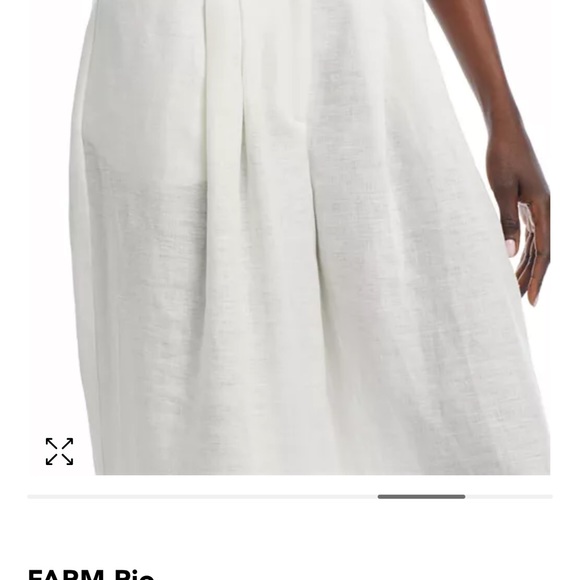 Farm Rio white linen pants - Picture 5 of 7